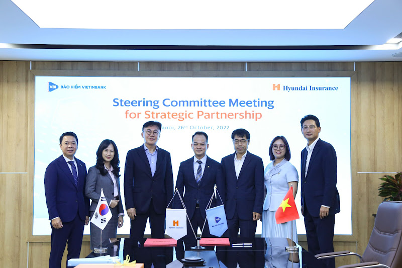 Cuộc họp Ban Chỉ đạo (Steering Committee) giữa Bảo hiểm VietinBank - VBI và Hyundai Marine & Fire Insurance (HMFI) tổ chức sáng 26/10 tại Hà Nội.