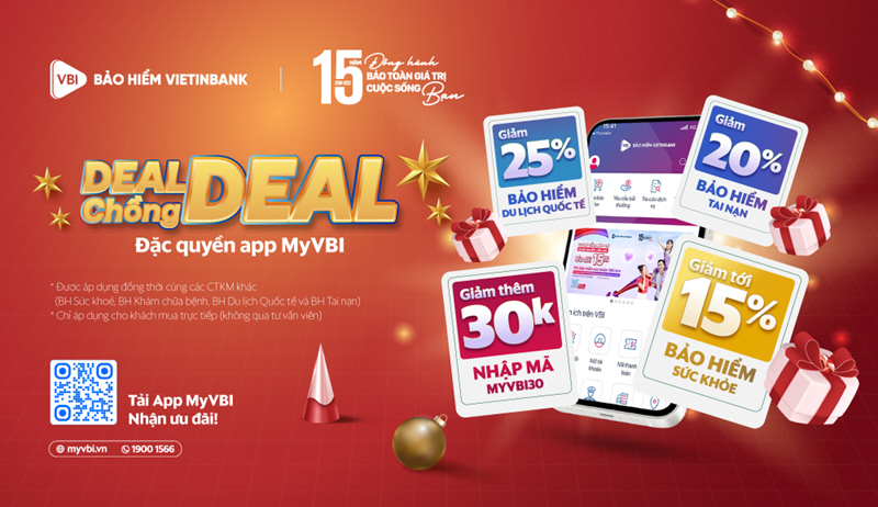  Chương trình “Deal chồng Deal - Đặc quyền app MyVBI”