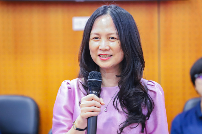 Bà Trần Thị Hương Thuỷ - Phó Tổng Giám đốc VBI bày tỏ niềm vui mừng trước sự hợp tác đầy triển vọng này