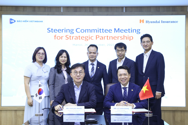 VBI và Hyundai Marine & Fire Insurance (HMFI) ký kết biên bản ghi nhớ tại Cuộc họp Ban Chỉ đạo